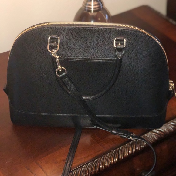 Coach Sierra in Crossgrain Black Leather Satchel - Picture 3 of 4